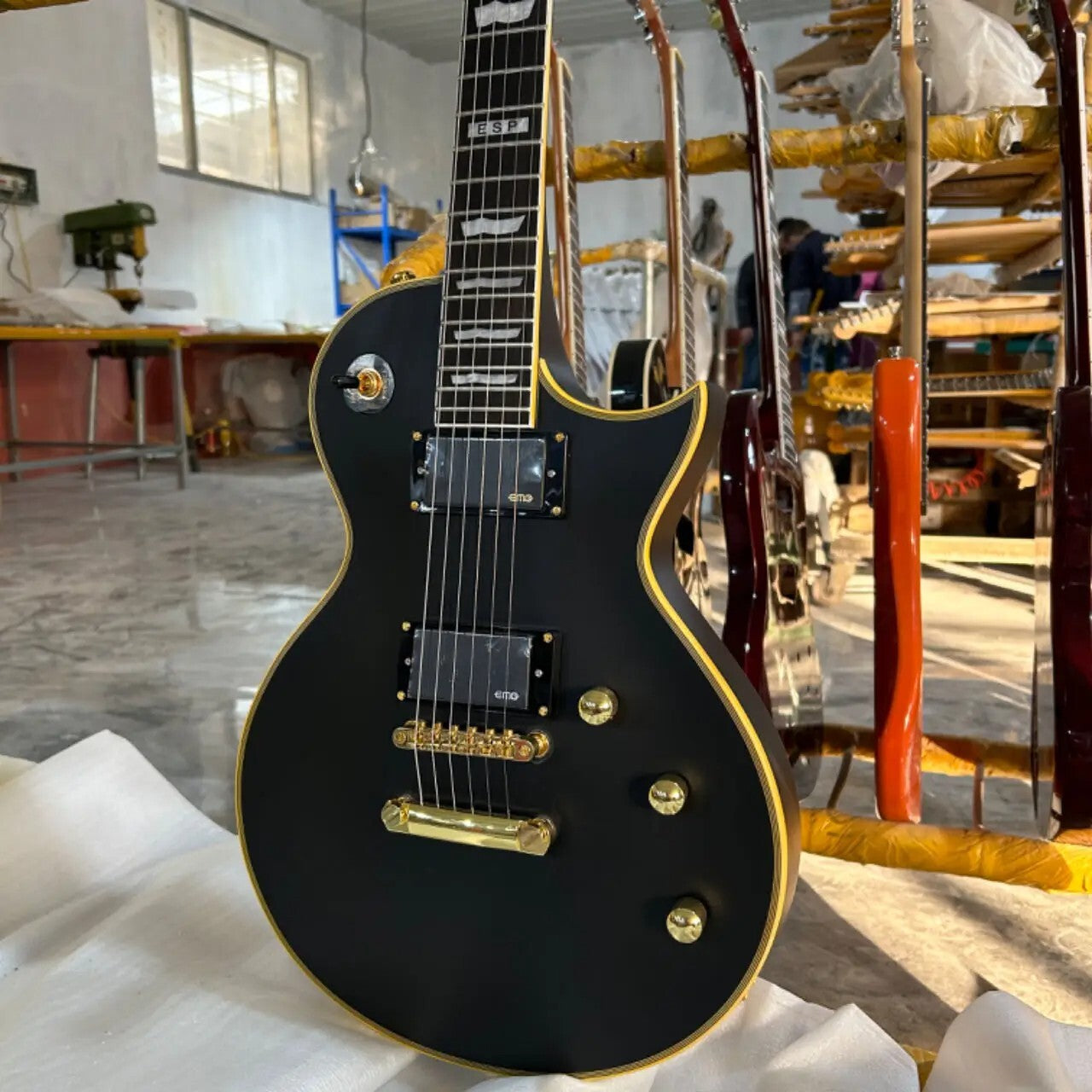 Matte Black ESP Style Guitar