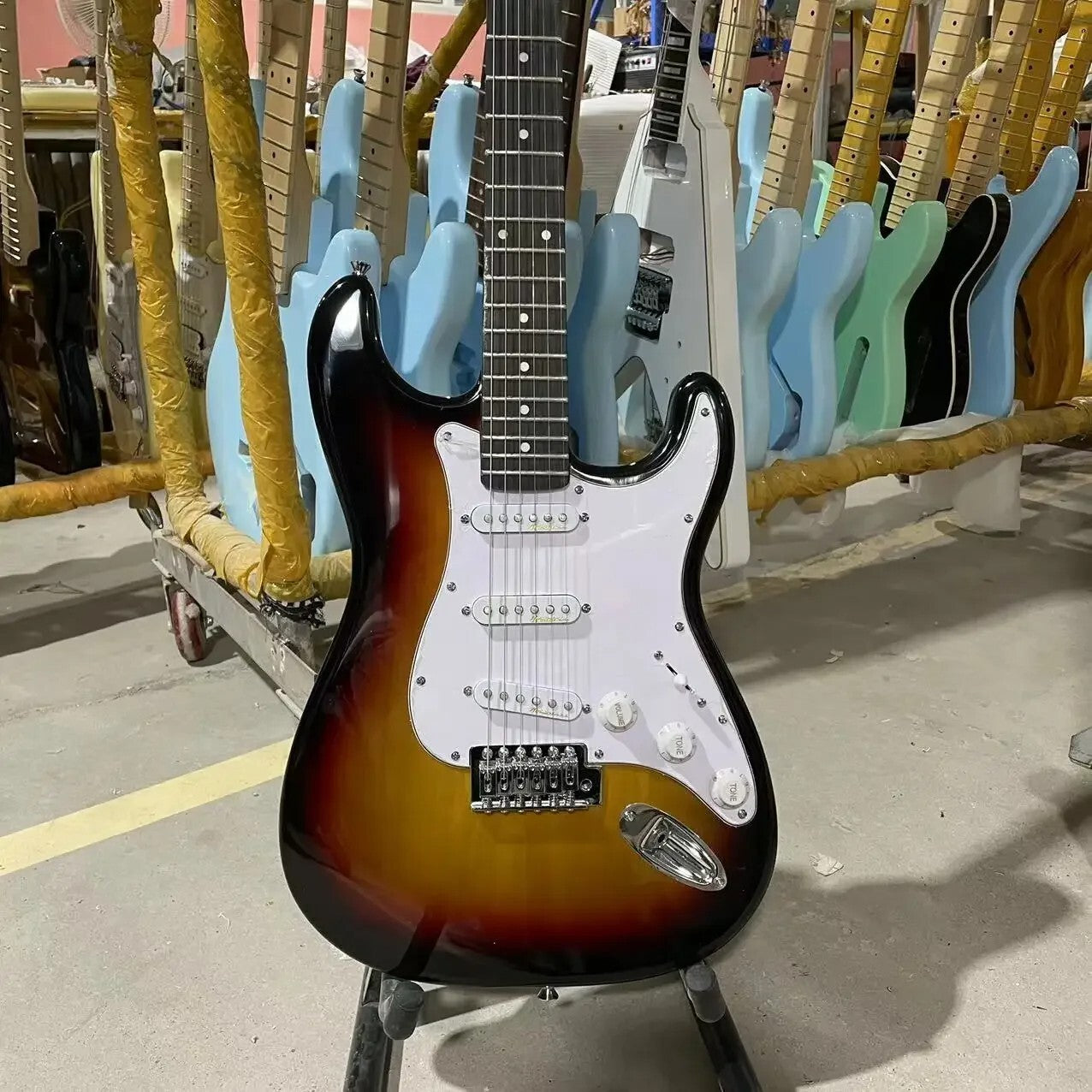 Sunburst Stratocaster Style Guitar