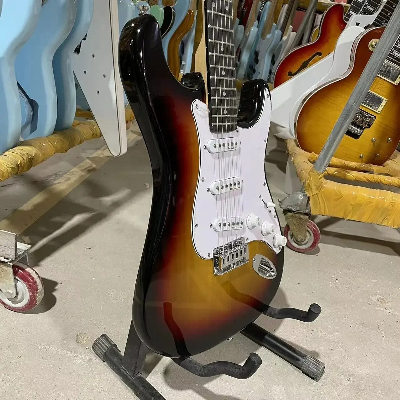Sunburst Stratocaster Style Guitar