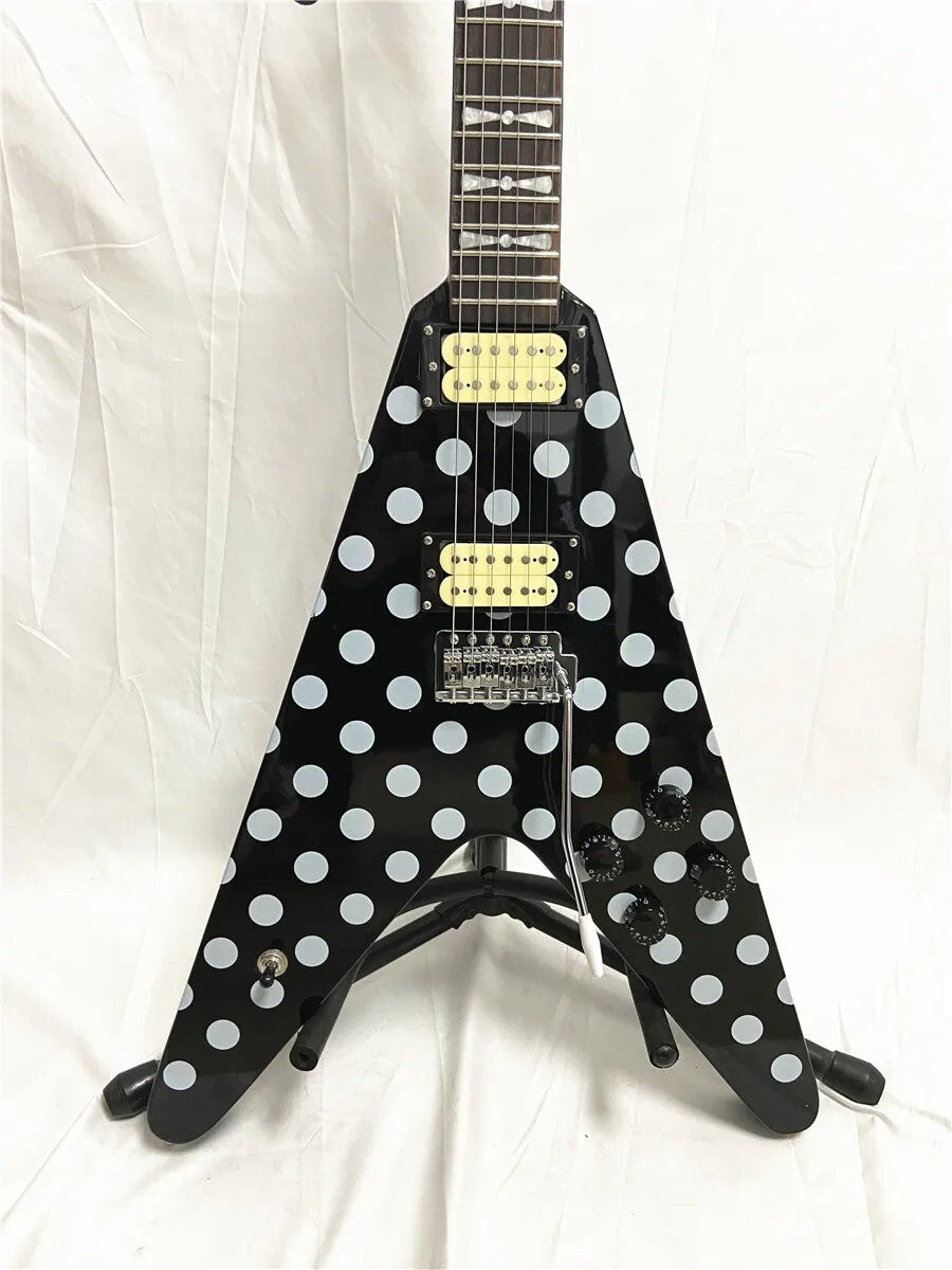 Randy Rhoads Signature Polka Dot V Style Guitar