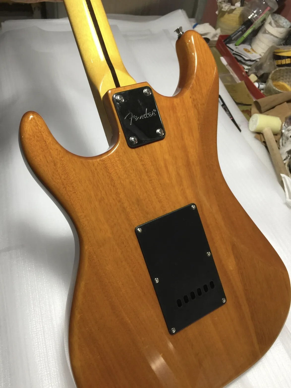 Yellow/Natural Stratocaster Style Guitar