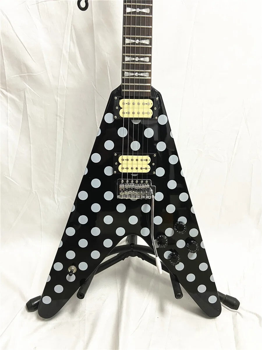 Randy Rhoads Signature Polka Dot V Style Guitar