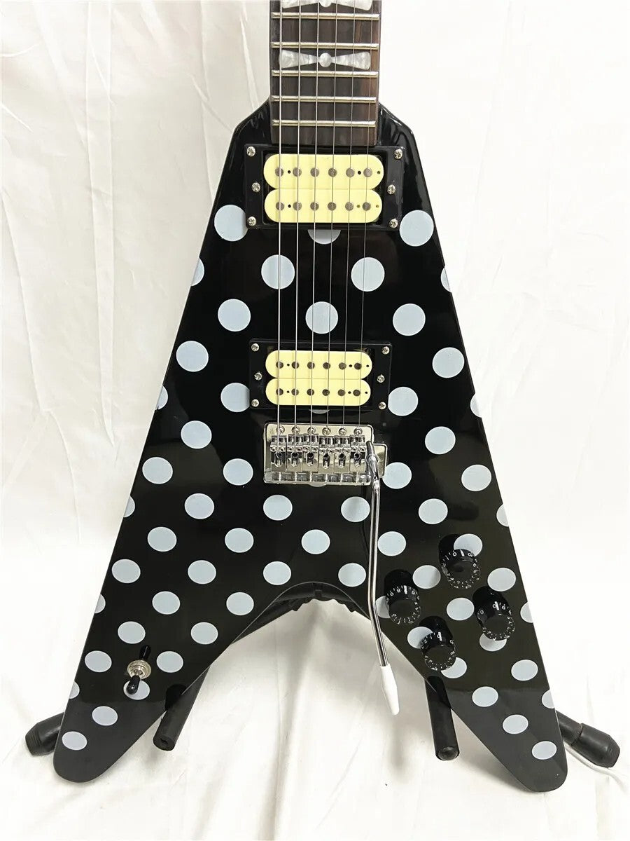 Randy Rhoads Signature Polka Dot V Style Guitar