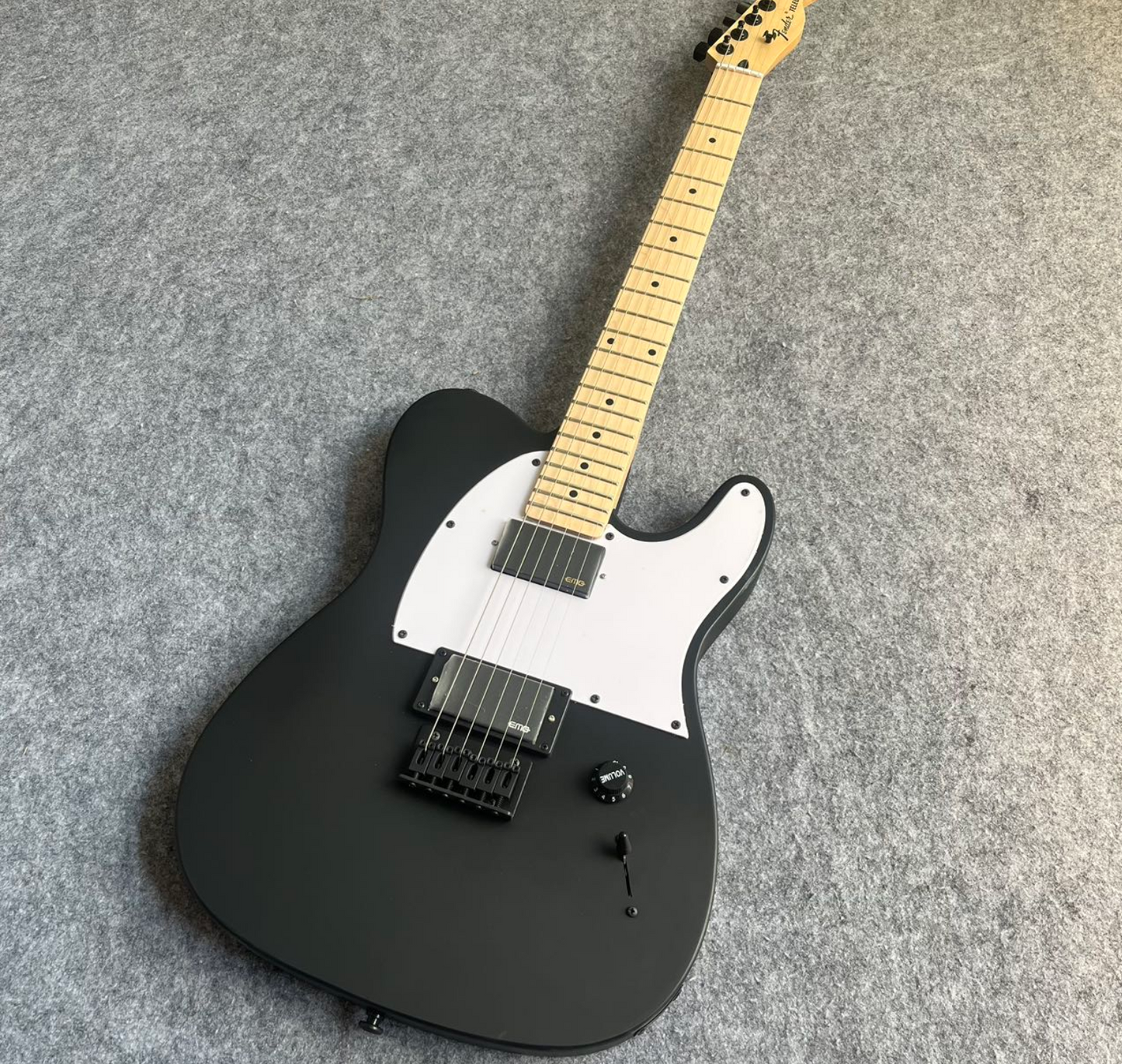 Matte Black Jim Root Signature Style Telecaster