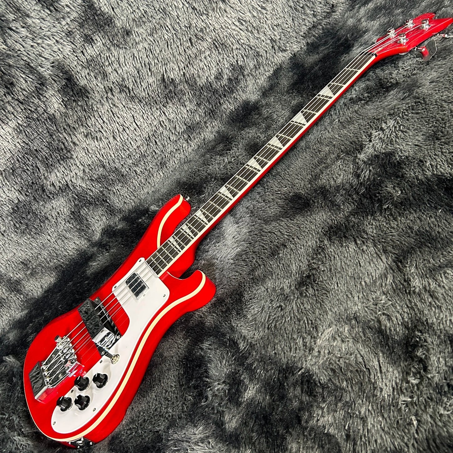 Red Rickenbacker 4003 Style Bass