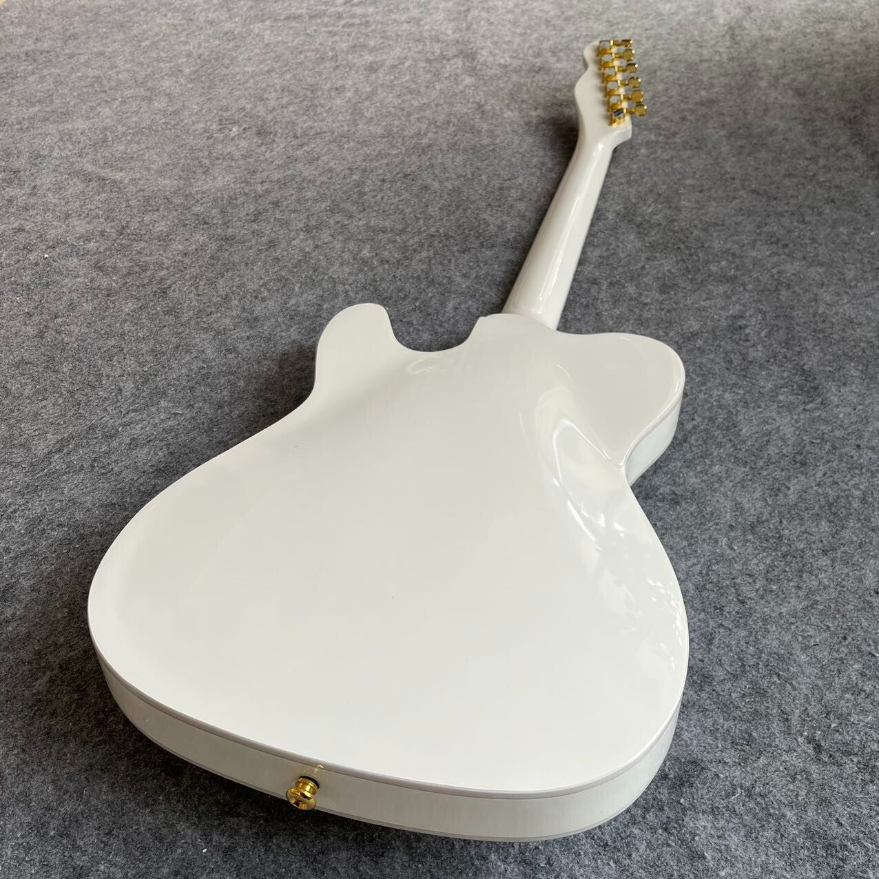 White Vintage Telecaster Style Electric Guitar