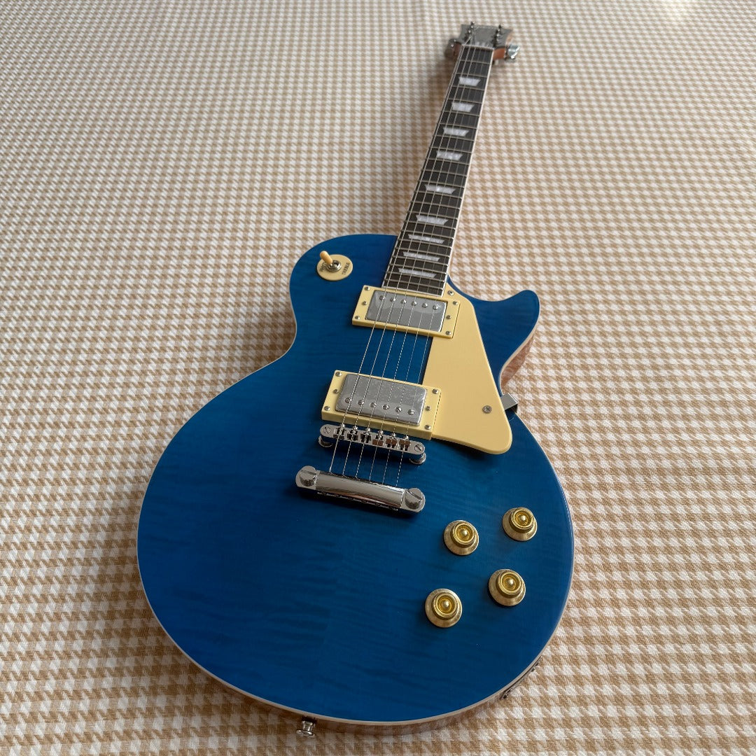 Blue Les Paul Style Guitar