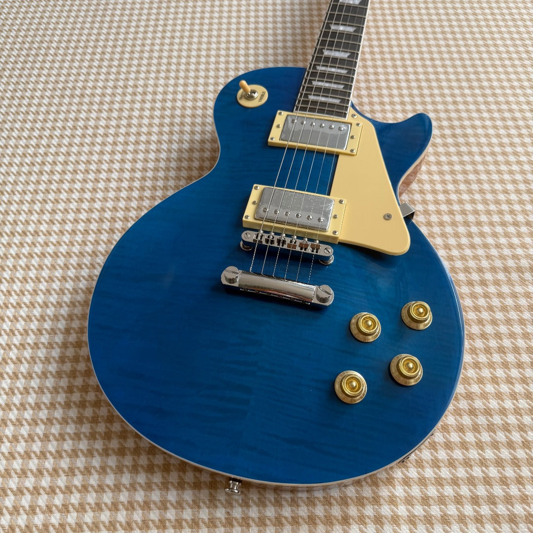 Blue Les Paul Style Guitar