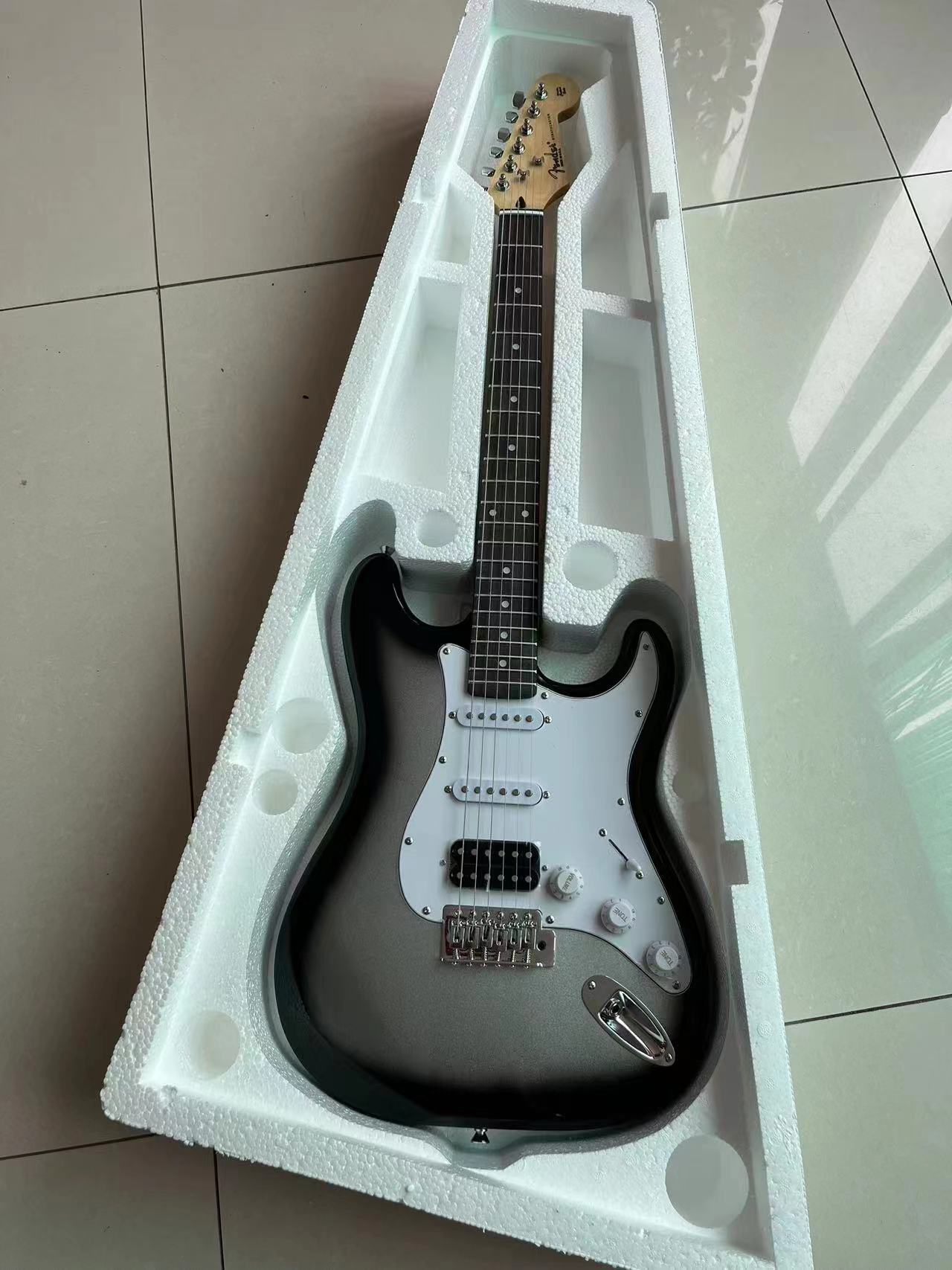Metallic Gray Stratocaster Style Guitar