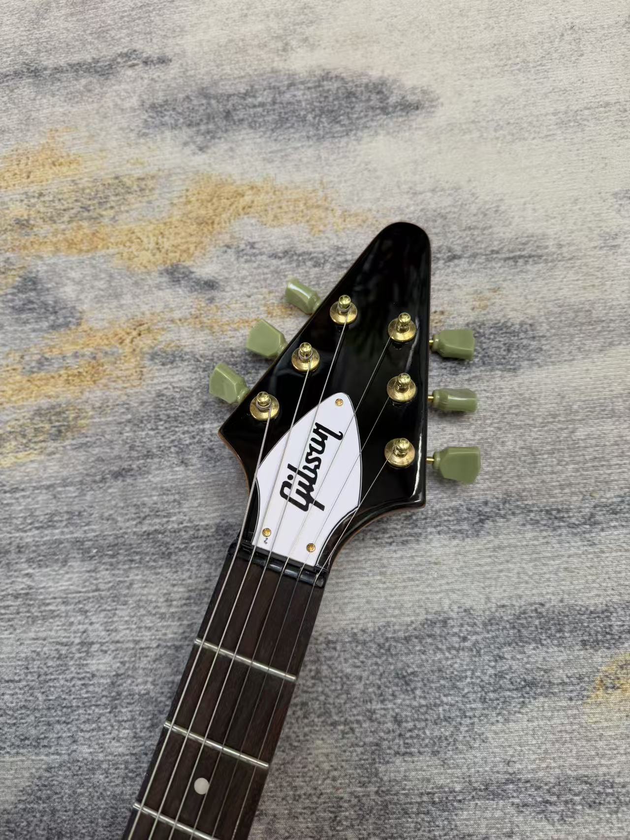 Natural Gibson Flying V Style Guitar