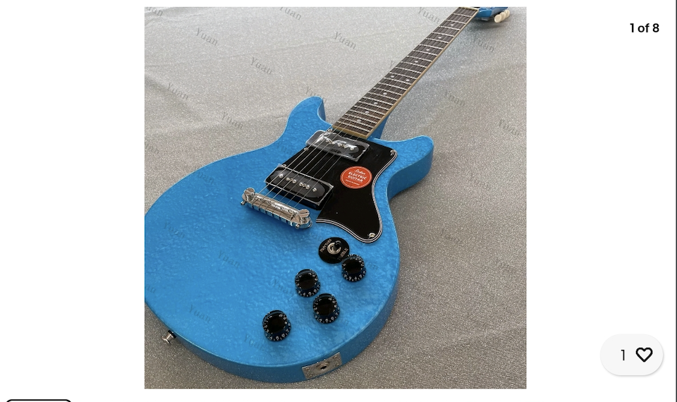 Custom Made Left Handed Les Paul JR
