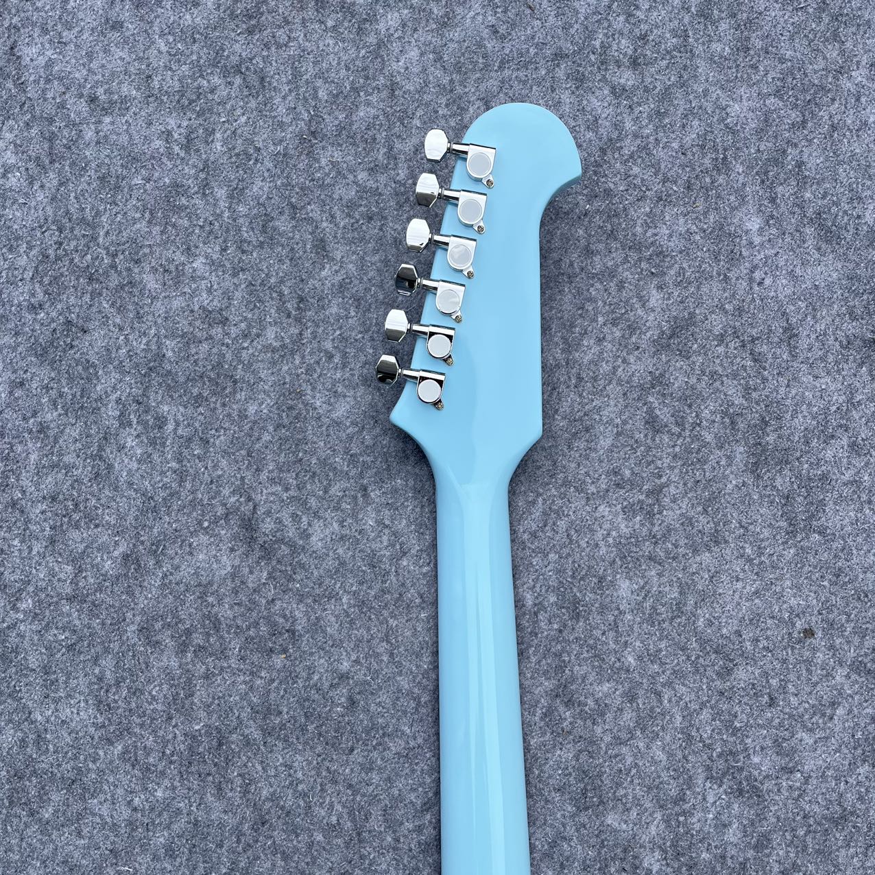 Sky Blue Gibson Firebird Style Guitar