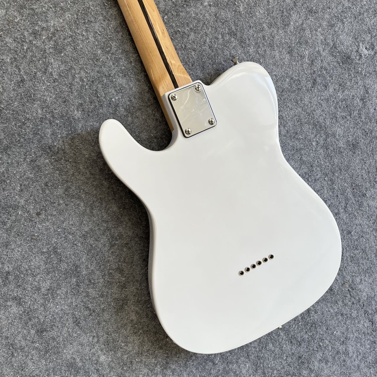 White Telecaster Style Electric Guitar