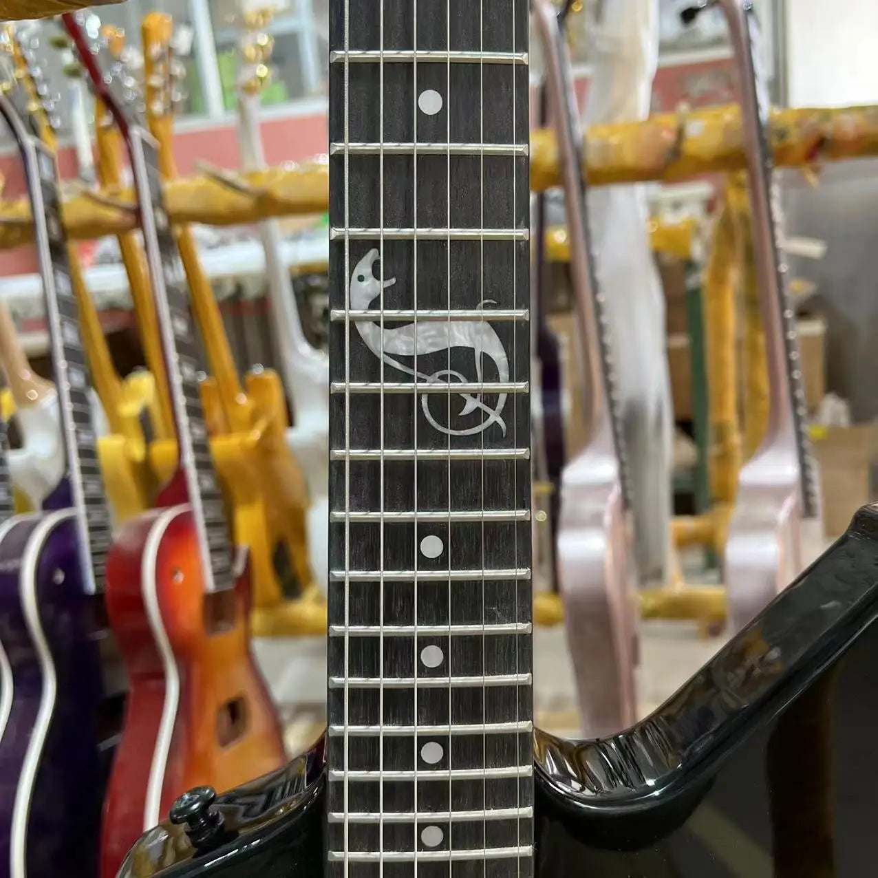 James Hetfield Style Signature Guitar - Black Colour