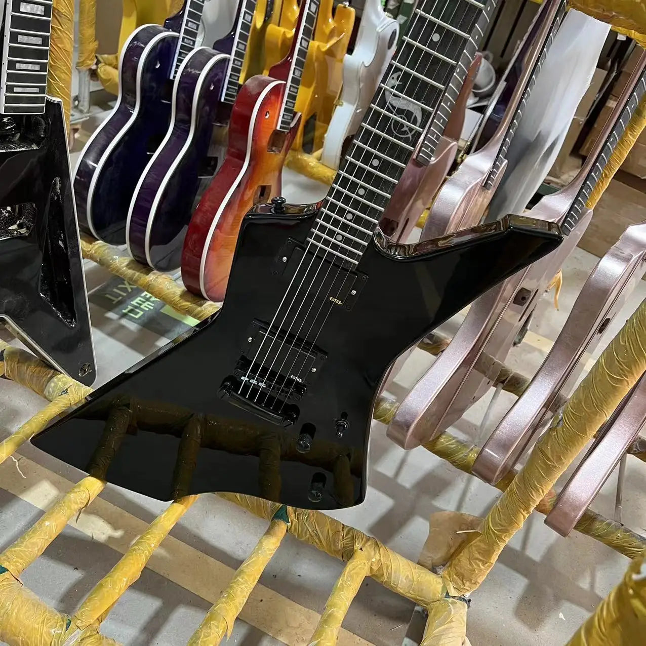 James Hetfield Style Signature Guitar - Black Colour