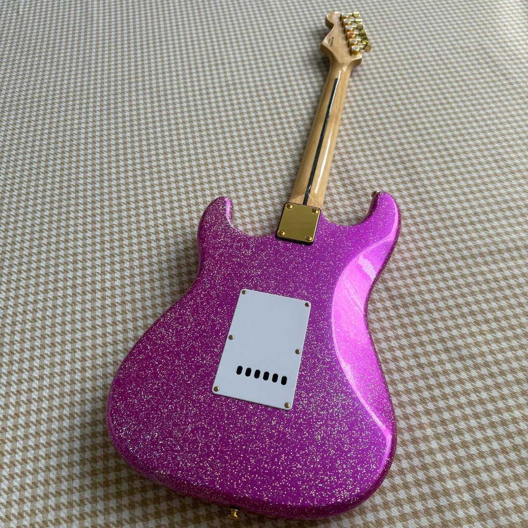Pink Stratocaster Style Guitar