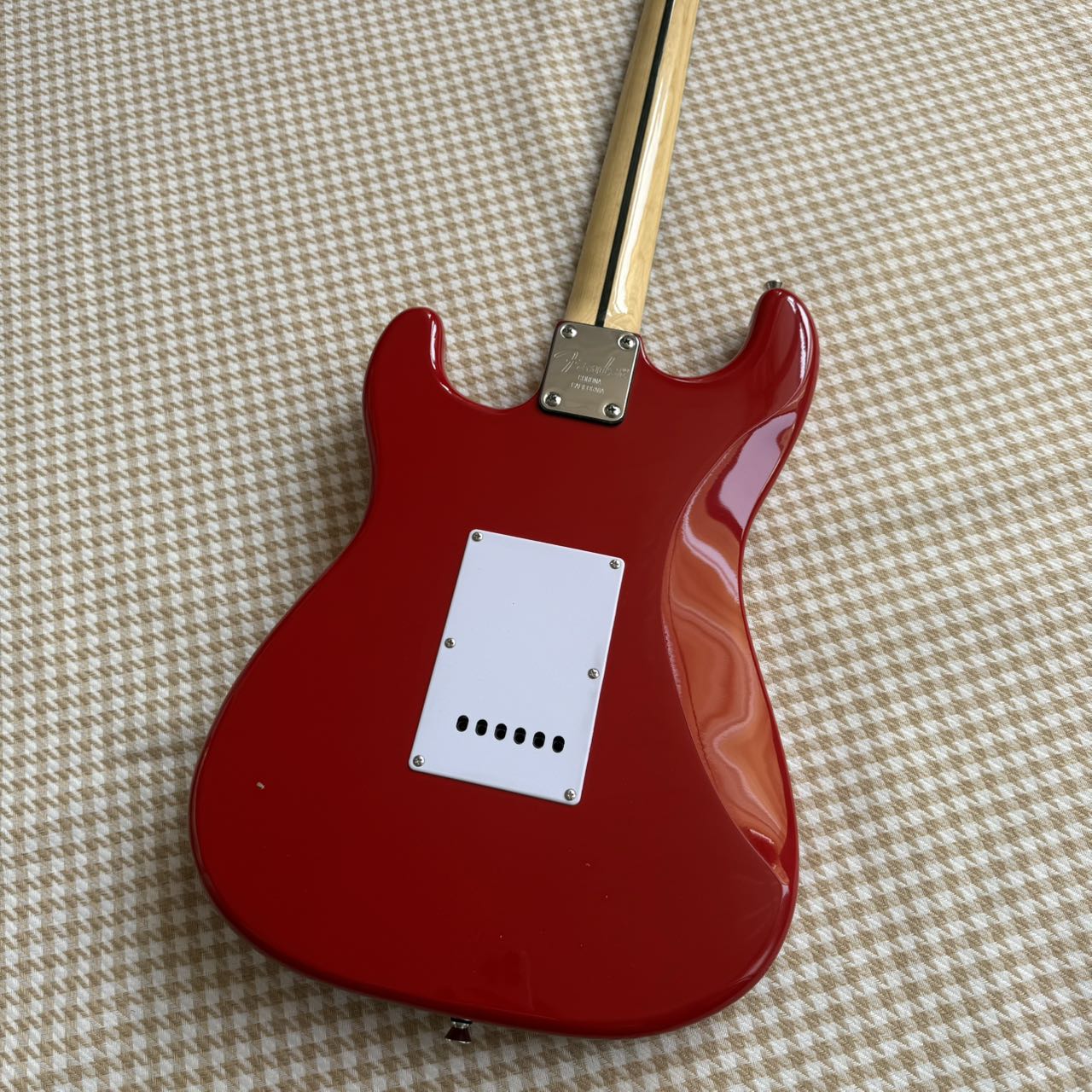 Red Stratocaster Style Guitar