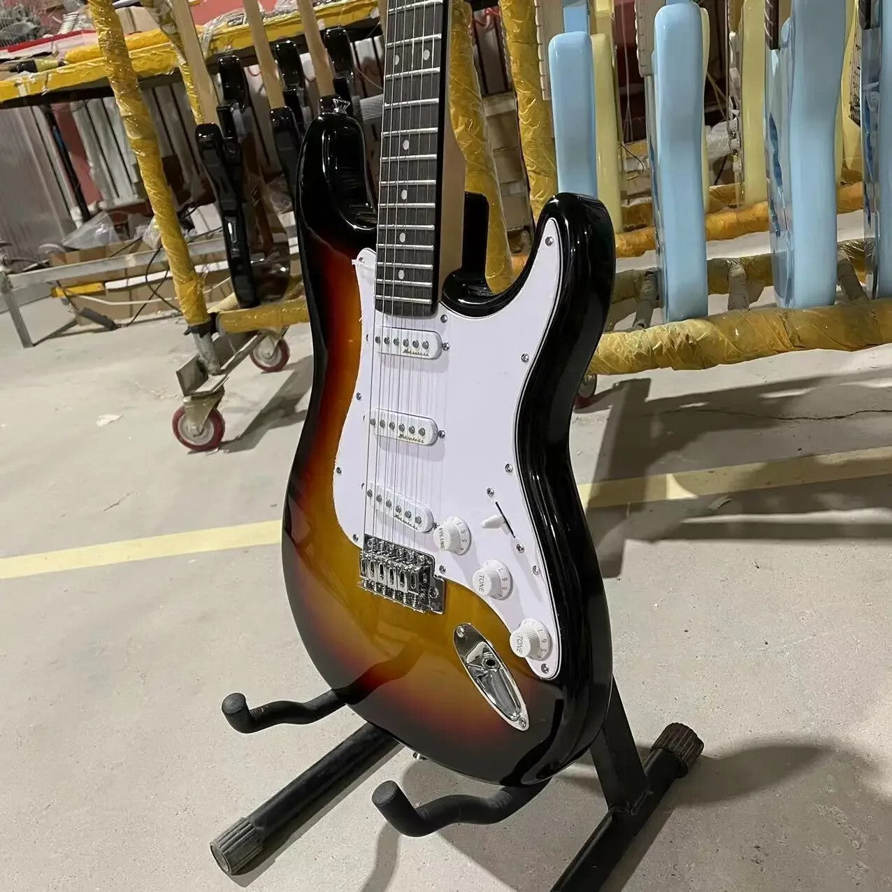Sunburst Stratocaster Style Guitar