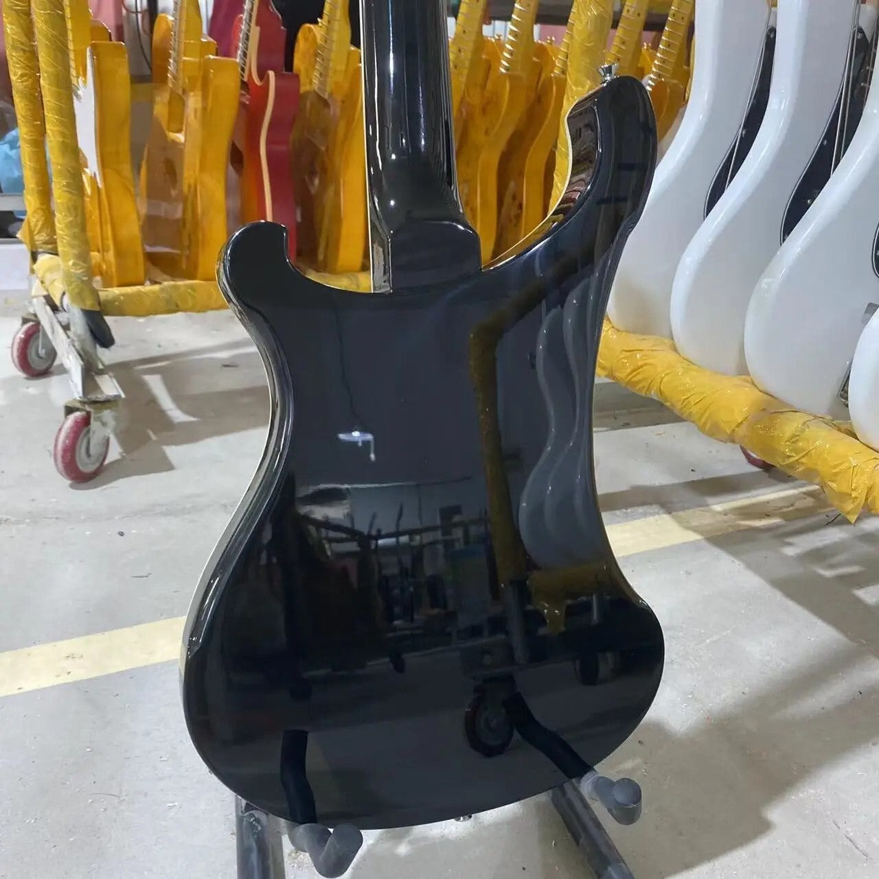 Black Rickenbacker 4003 Style Bass Guitar