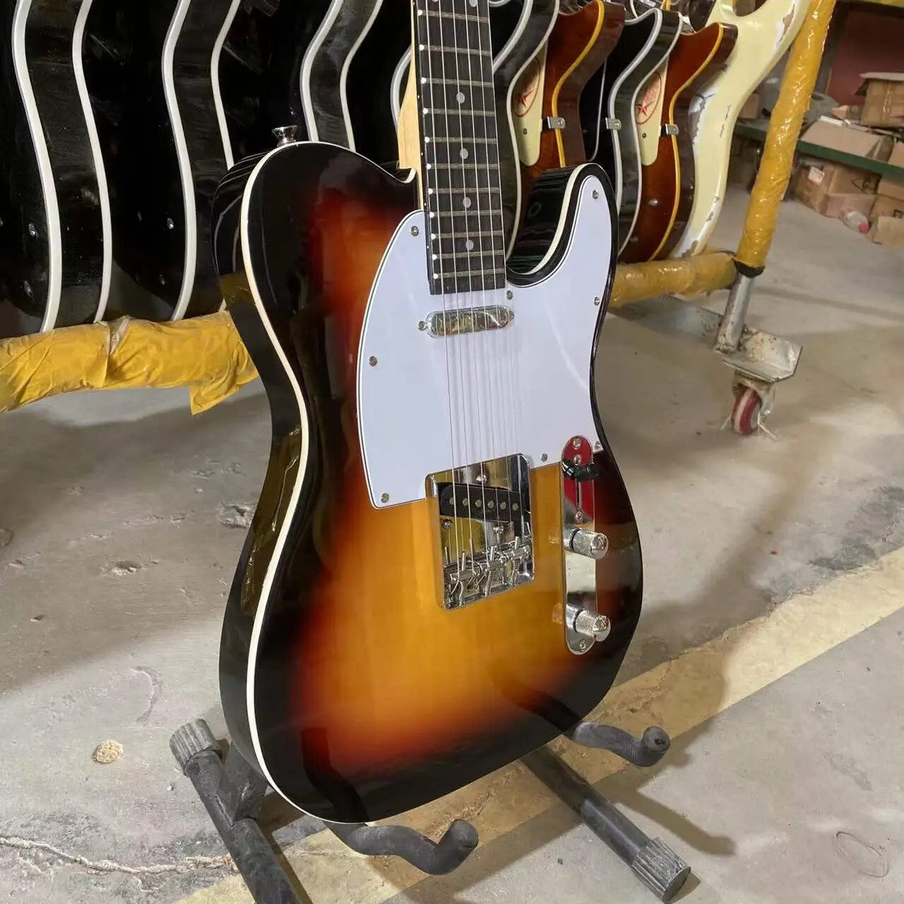 Vintage Sunburst Telecaster Style Electric Guitar