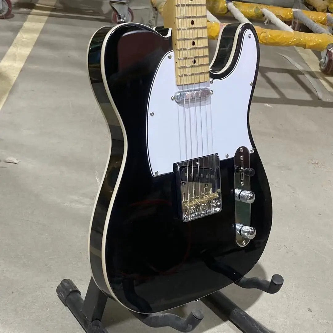 Black Telecaster Style Guitar - 6 String - Maple Fretboard