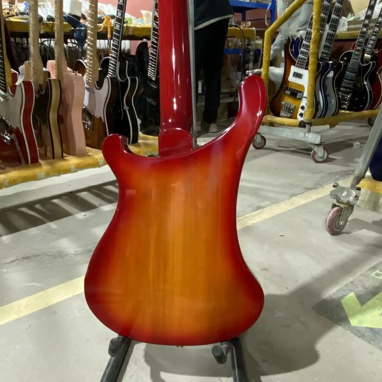 Orangeburst Rickenbacker 4003 Style Bass