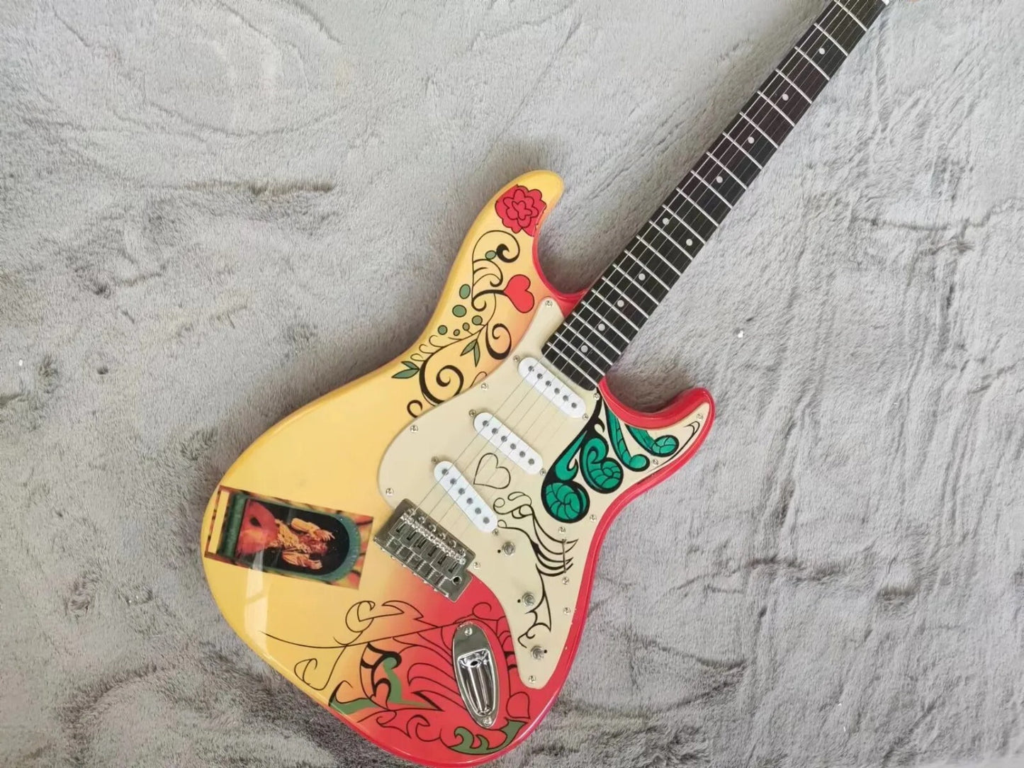 Custom Hendrix Monterey Strat Style Guitar - Rosewood Fretboard
