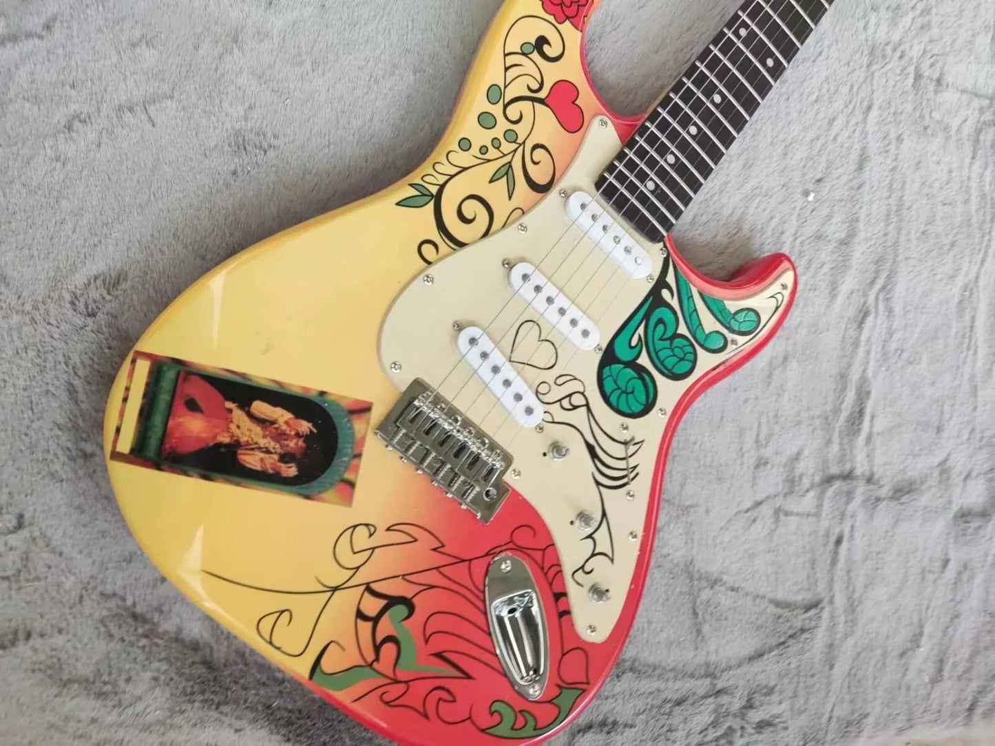 Custom Hendrix Monterey Strat Style Guitar - Rosewood Fretboard