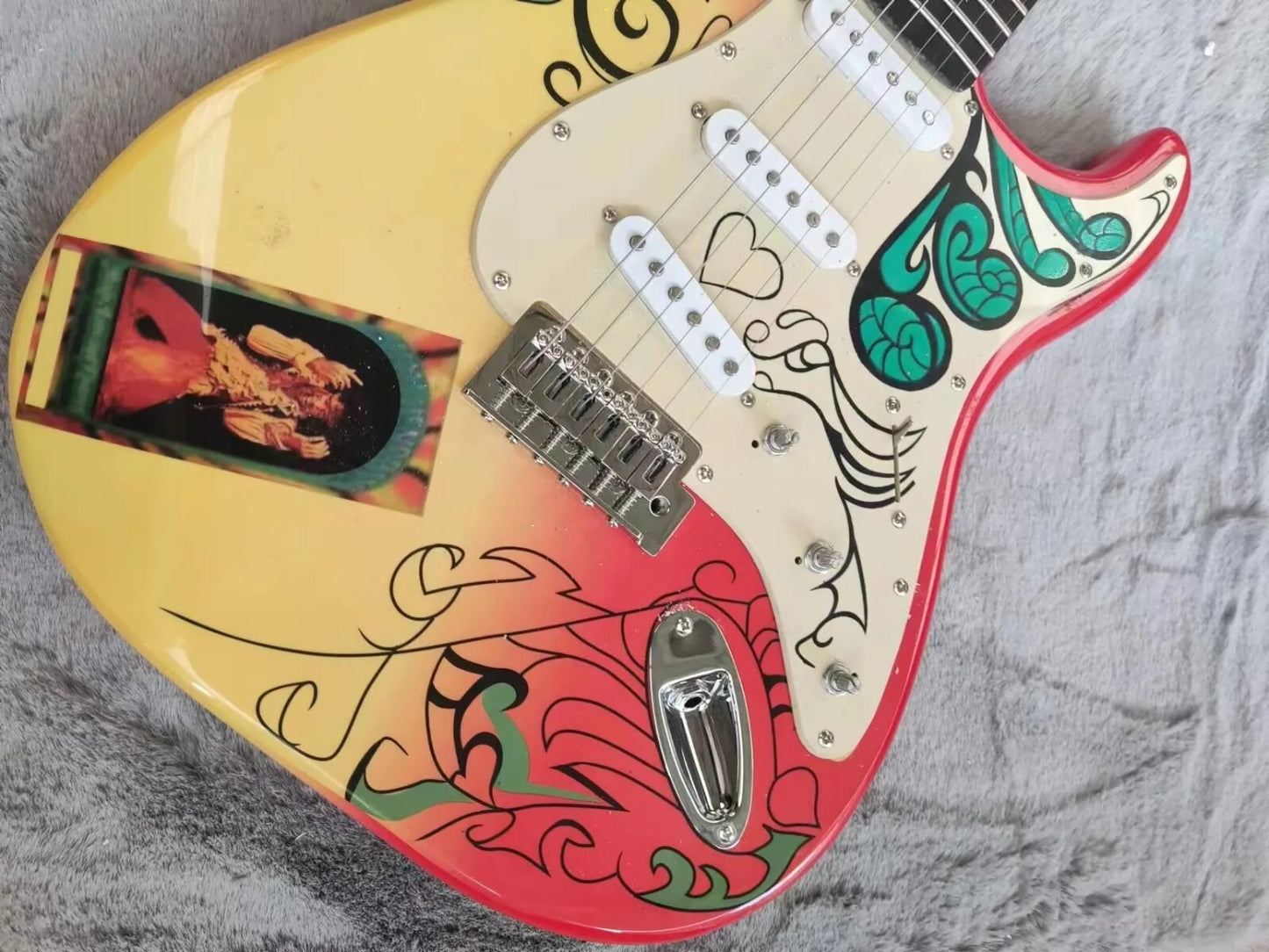 Custom Hendrix Monterey Strat Style Guitar - Rosewood Fretboard