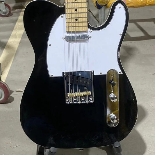 Black Telecaster Style Guitar - 6 String - Maple Fretboard