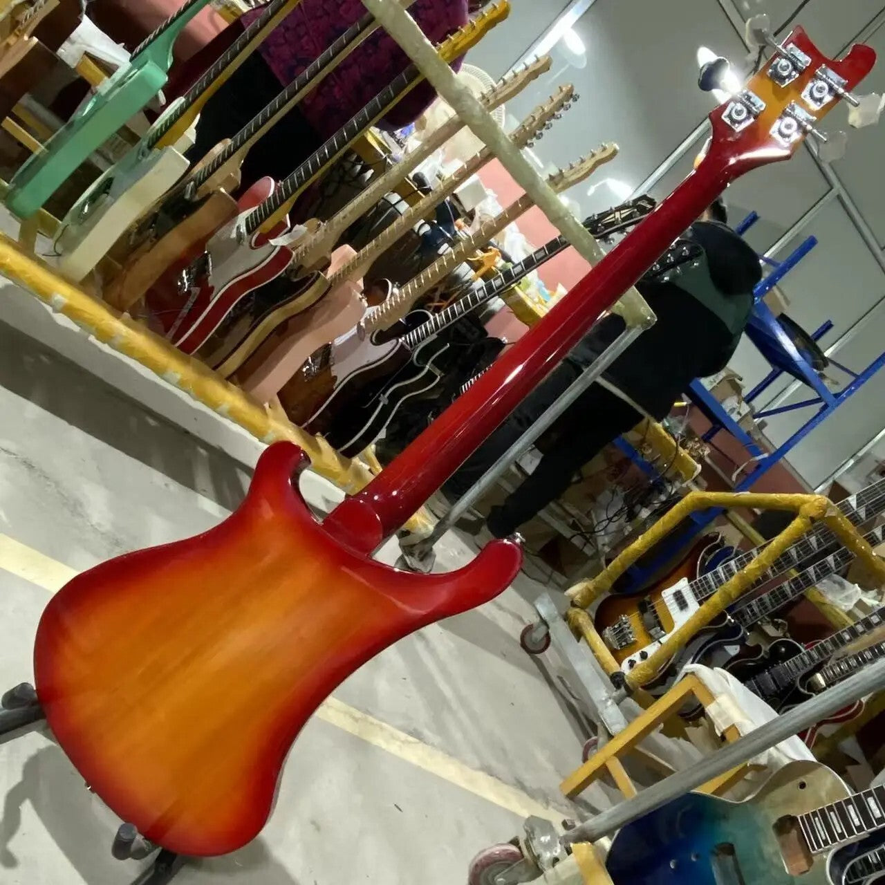 Orangeburst Rickenbacker 4003 Style Bass