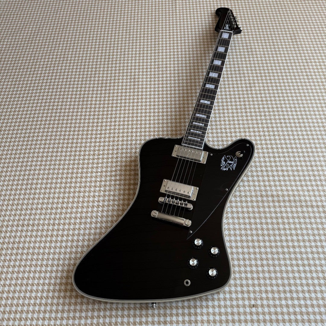 Black Gibson Firebird Style Guitar