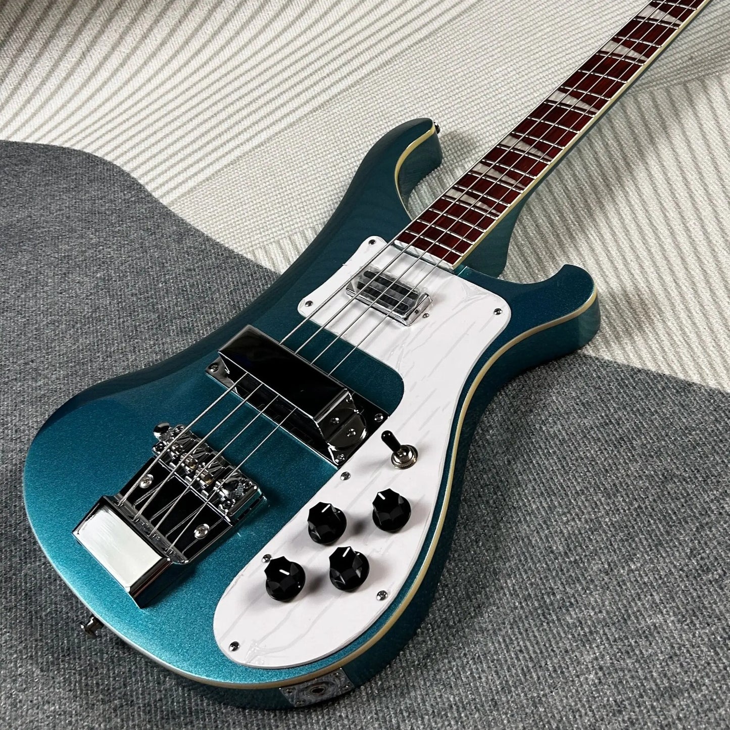 Metallic Blue Rickenbacker 4003 Style Bass