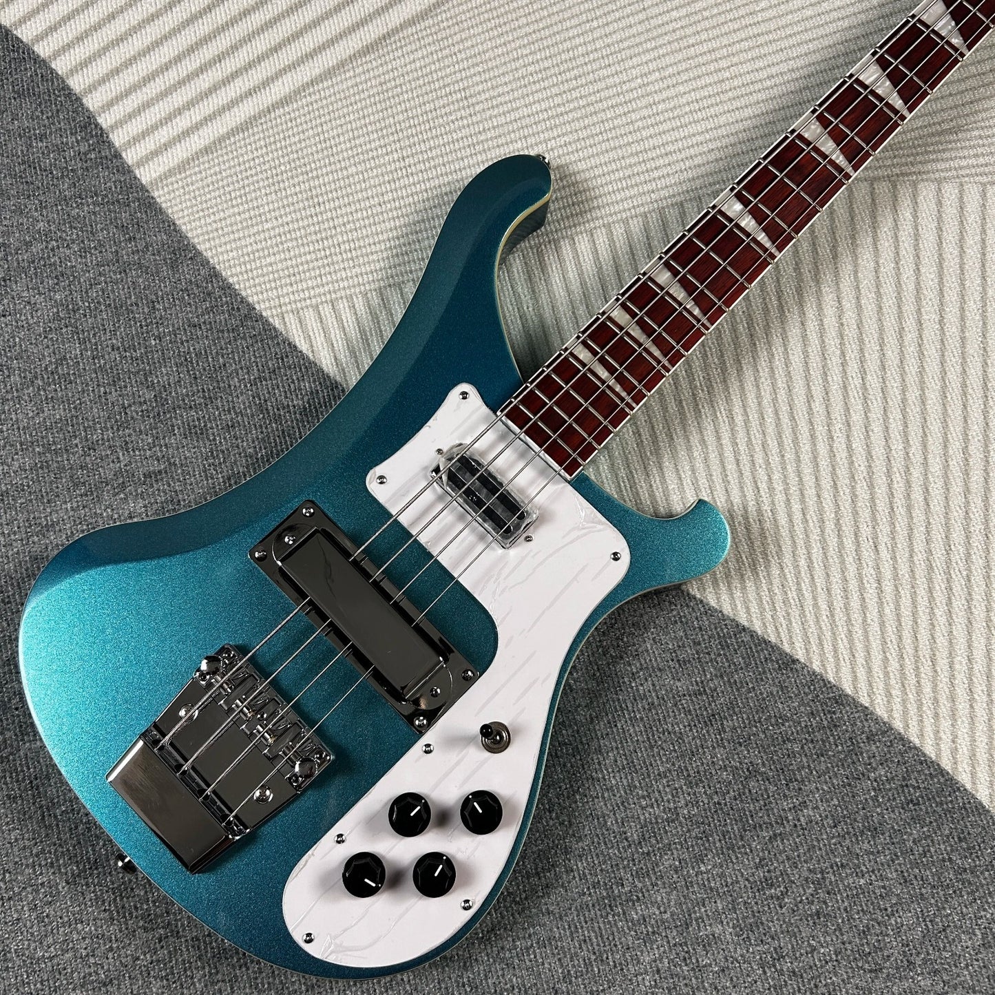 Metallic Blue Rickenbacker 4003 Style Bass