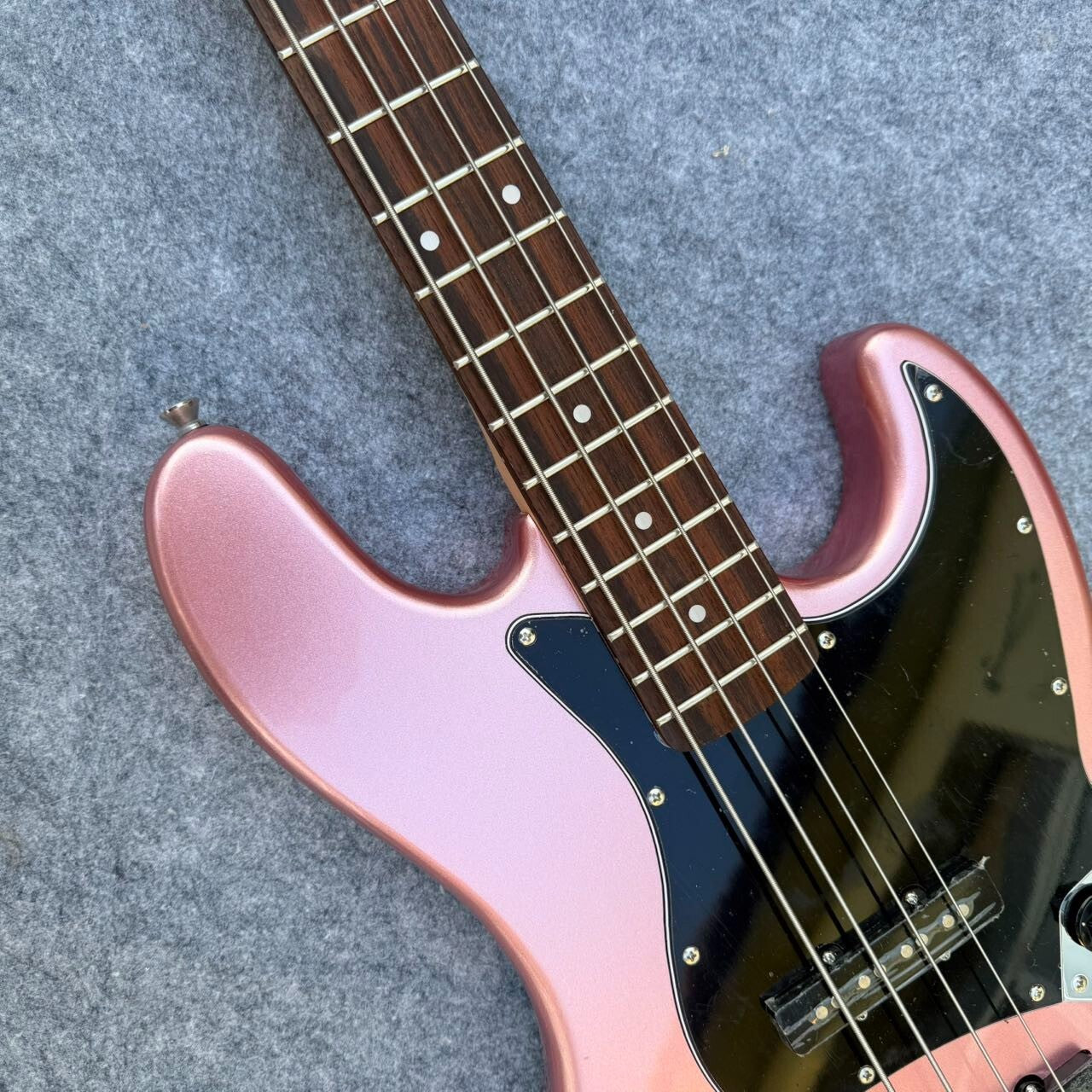 Pink Fender Jazz Style Bass