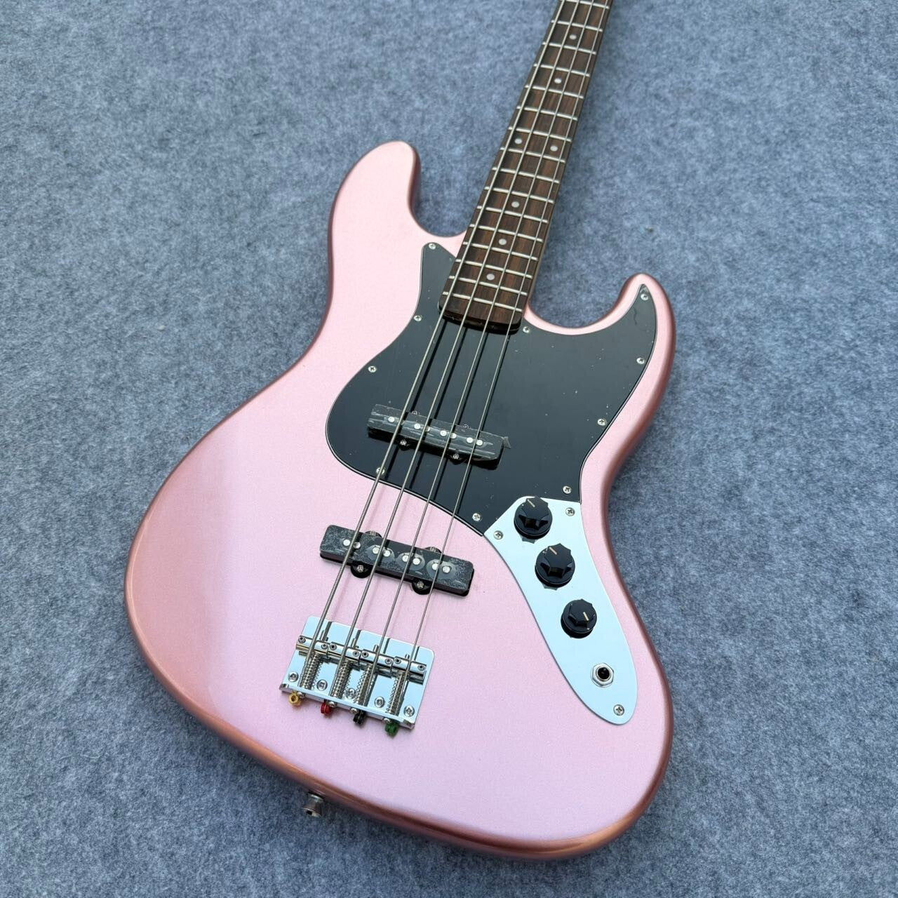 Pink Fender Jazz Style Bass