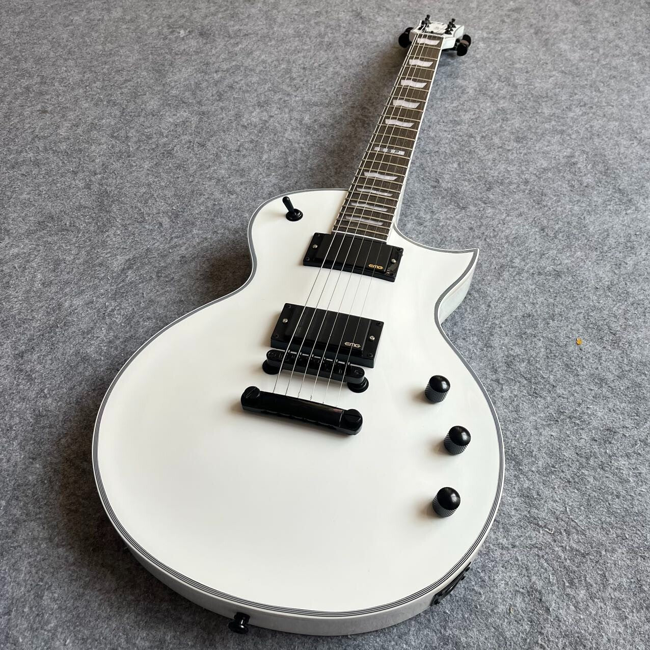White ESP Eclipse Style Guitar
