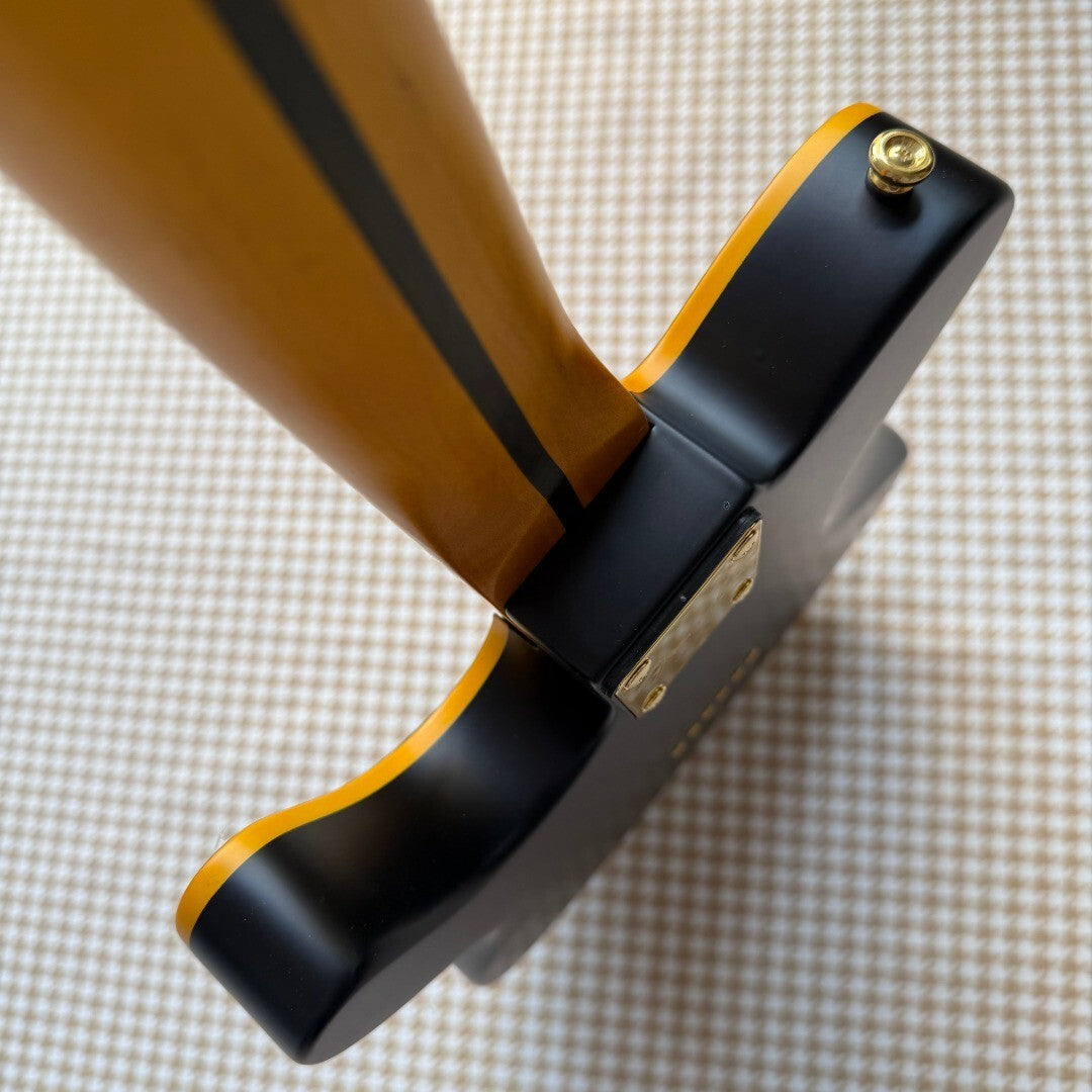 Matte Black/Gold Telecaster Style Guitar