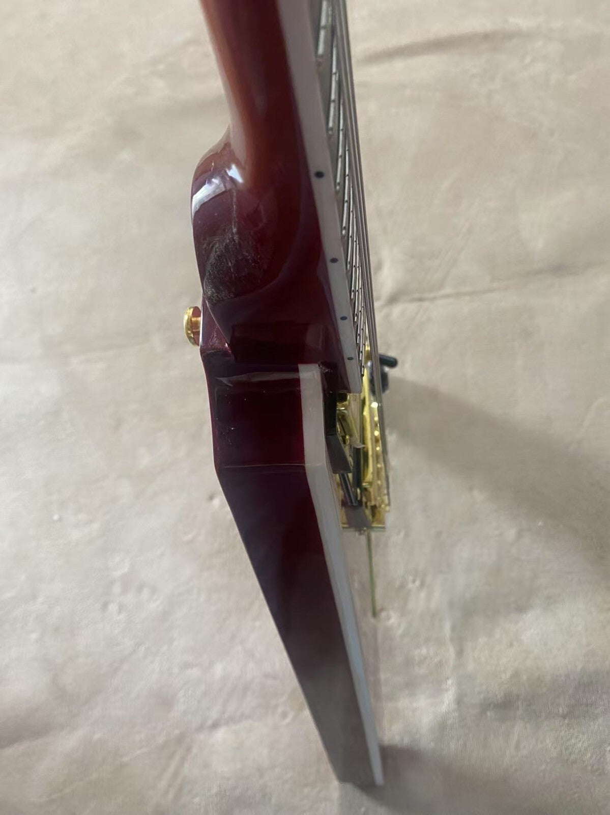Red Gibson Flying V Style Guitar