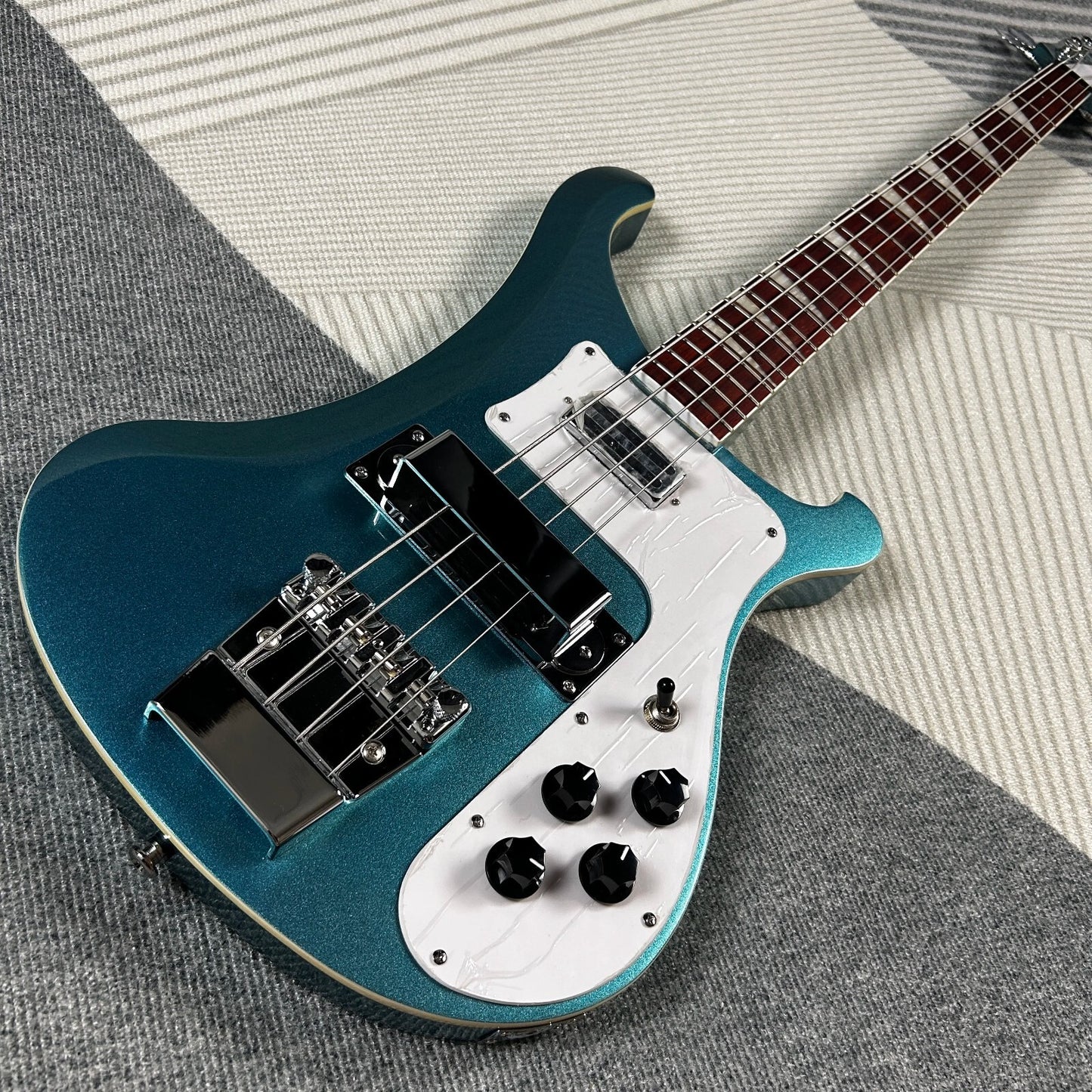 Metallic Blue Rickenbacker 4003 Style Bass