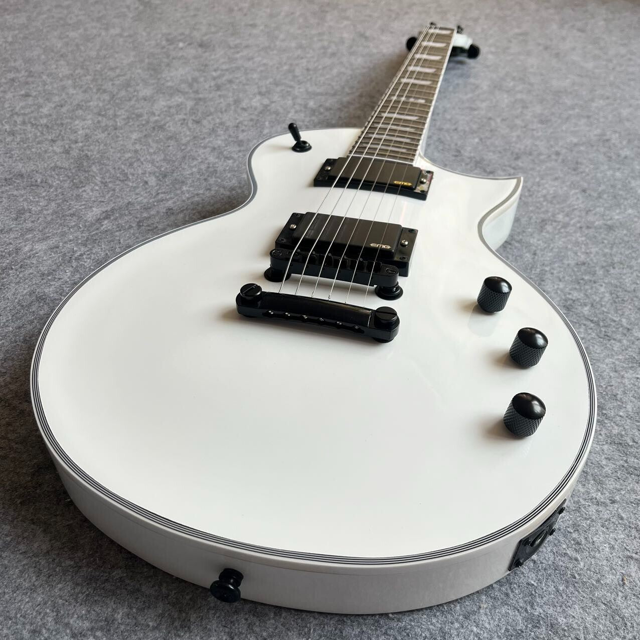 White ESP Eclipse Style Guitar