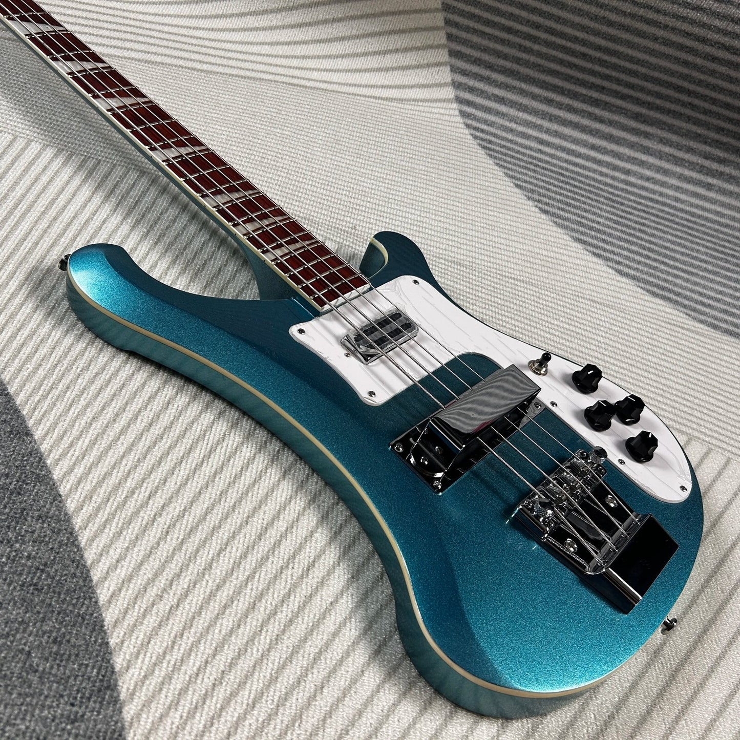Metallic Blue Rickenbacker 4003 Style Bass