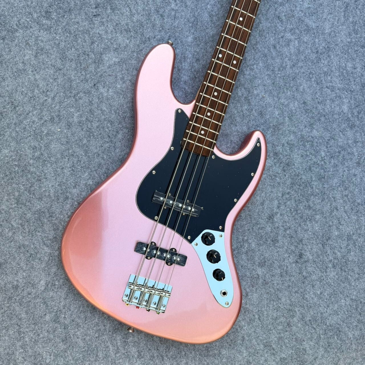 Pink Fender Jazz Style Bass