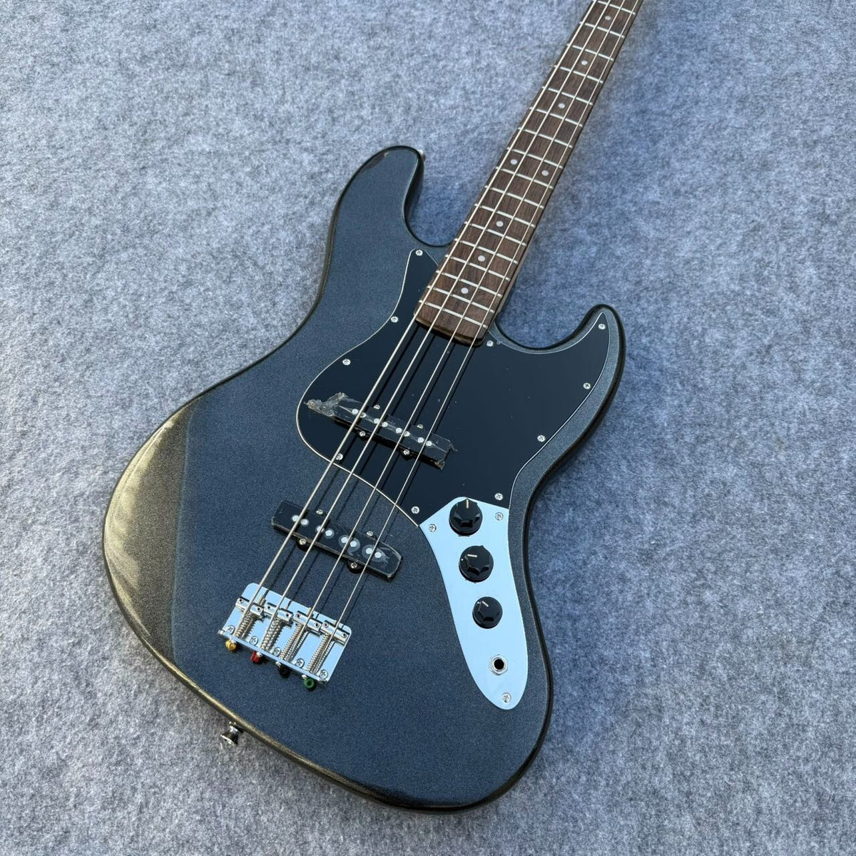 Black Fender Jazz Style Bass