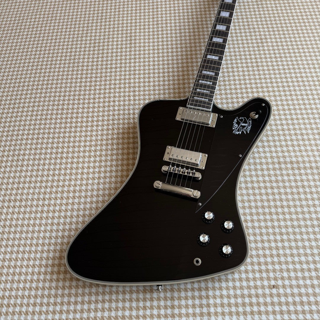 Black Gibson Firebird Style Guitar