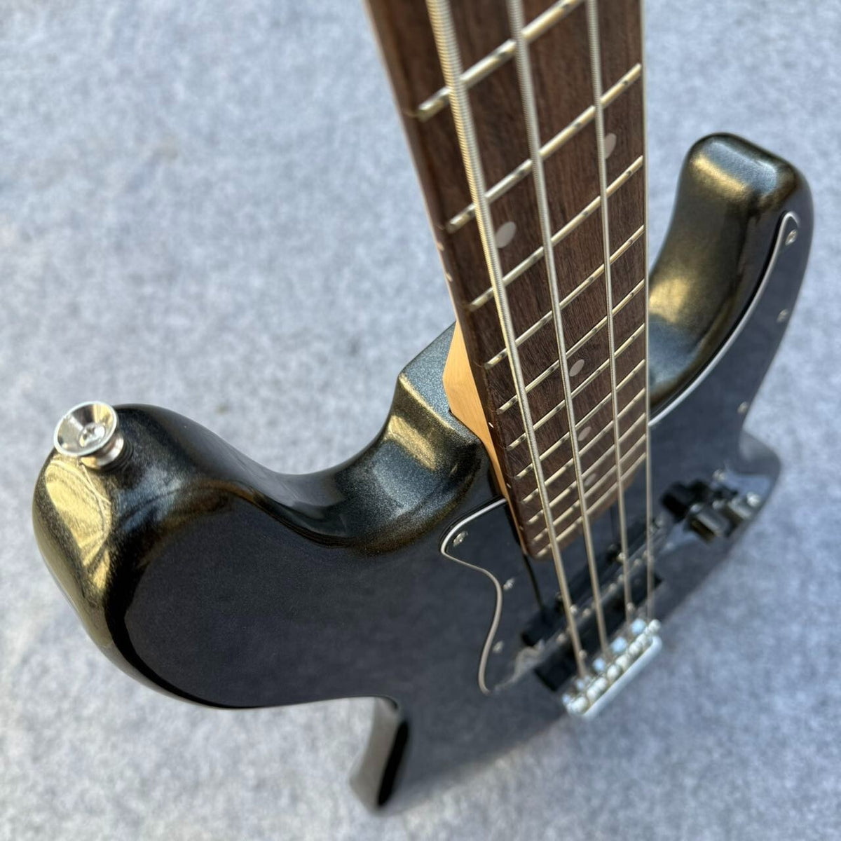 Black Fender Jazz Style Bass