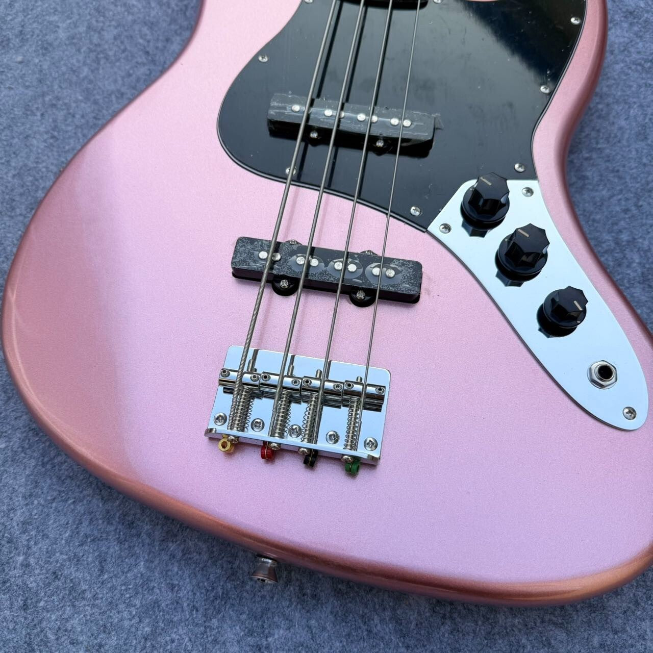 Pink Fender Jazz Style Bass