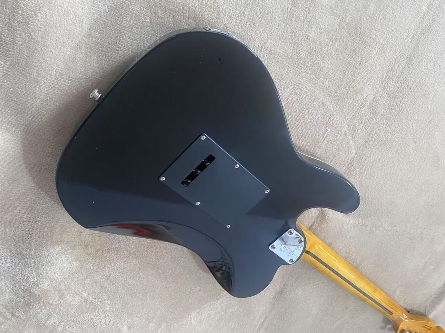 Matte Black Telecaster Style Guitar - Locking Bridge