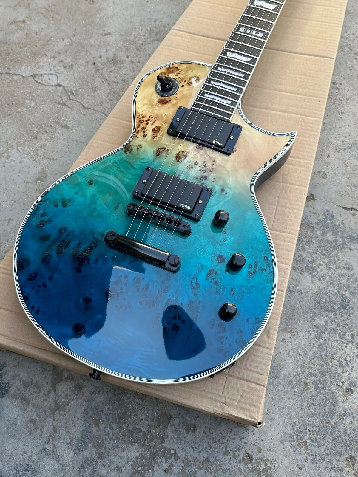 Blue Esp Style Guitar