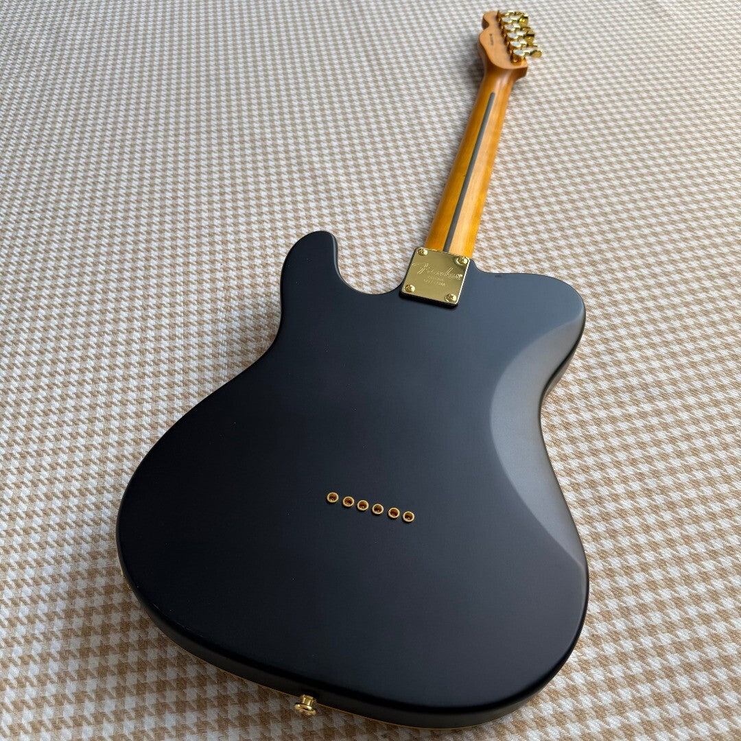 Matte Black/Gold Telecaster Style Guitar